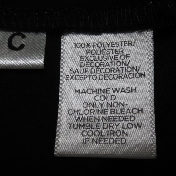 4/$14 LOFT womens BLACK tank LACE dressy CASUAL tie LOOSE FIT size XS - Picture 5 of 7